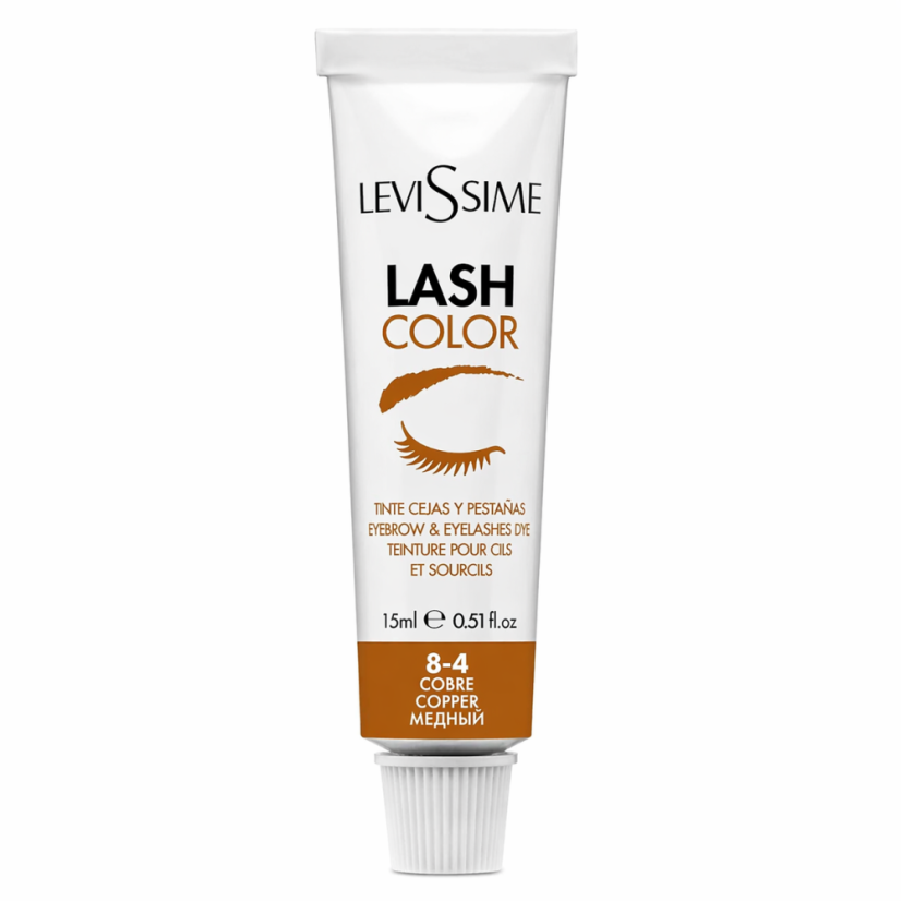 Barva na obočí a řasy LASH COLOR LeviSsime, 15ml - Odstín: Měděná 8-4