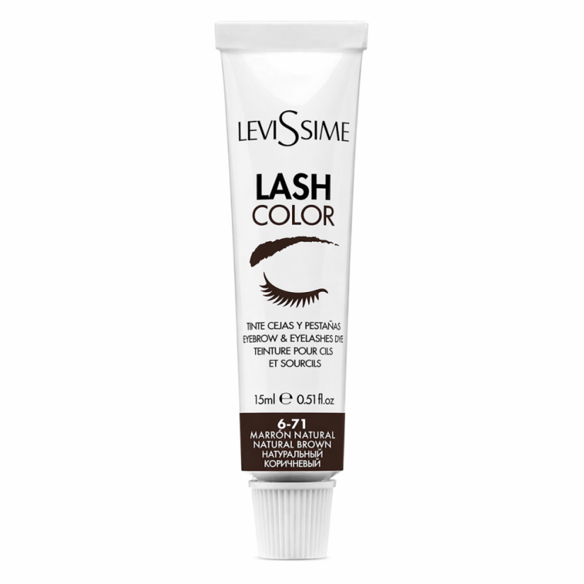 Barva na obočí a řasy LASH COLOR LeviSsime, 15ml - Odstín: Přírodní hnědá 6-71