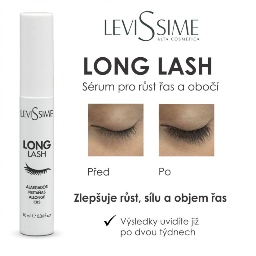 Sérum pro růst řas a obočí LeviSsime Long Lash, 10ml