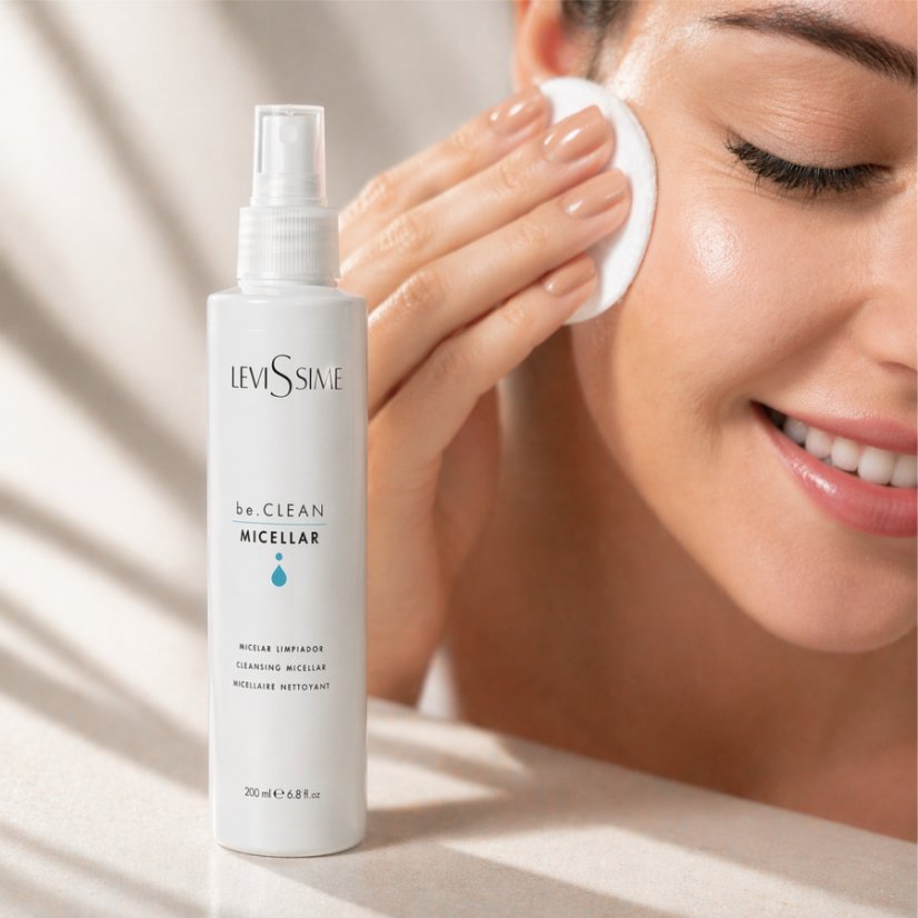 Micelární voda na odličování a hydrataci pleti Levissime Be.CLEAN MICELLAR 200 ml