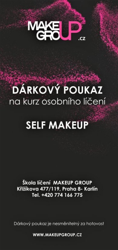 Dárkový poukaz na osobní kurz líčení Self Makeup