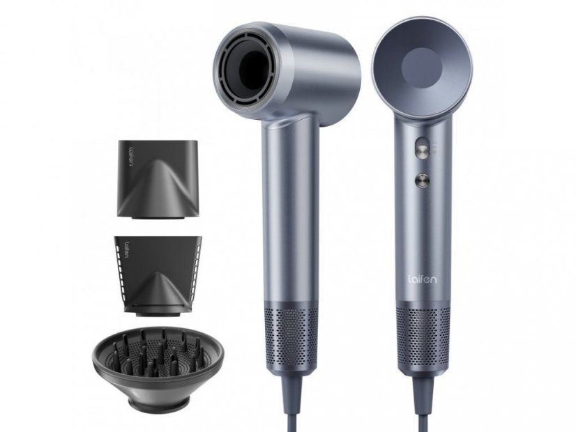 Vysokorychlostní fén na vlasy Laifen Swift Special- Silver blue (3 trysky)