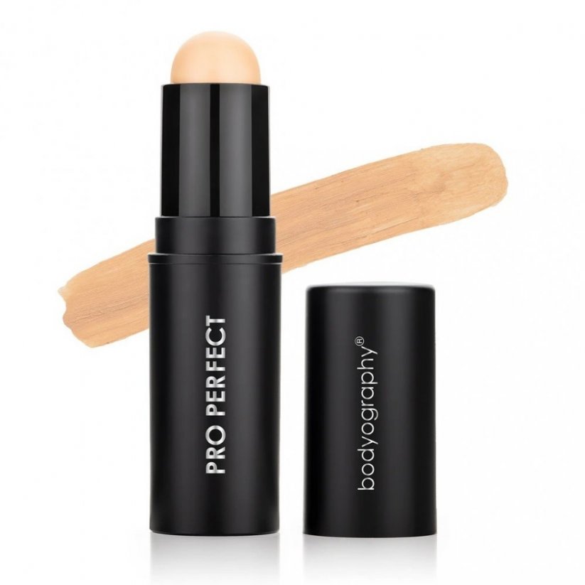 Make-up v tyčince Pro Perfect Foundation Stick Bodyography - Odstín: Cream – Light (neutrální žlutý podtón)