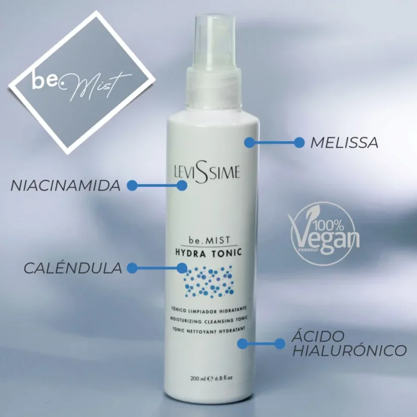be.MIST HYDRA TONIC Hydratační čisticí tonikum na obličej LeviSsime, 200 ml
