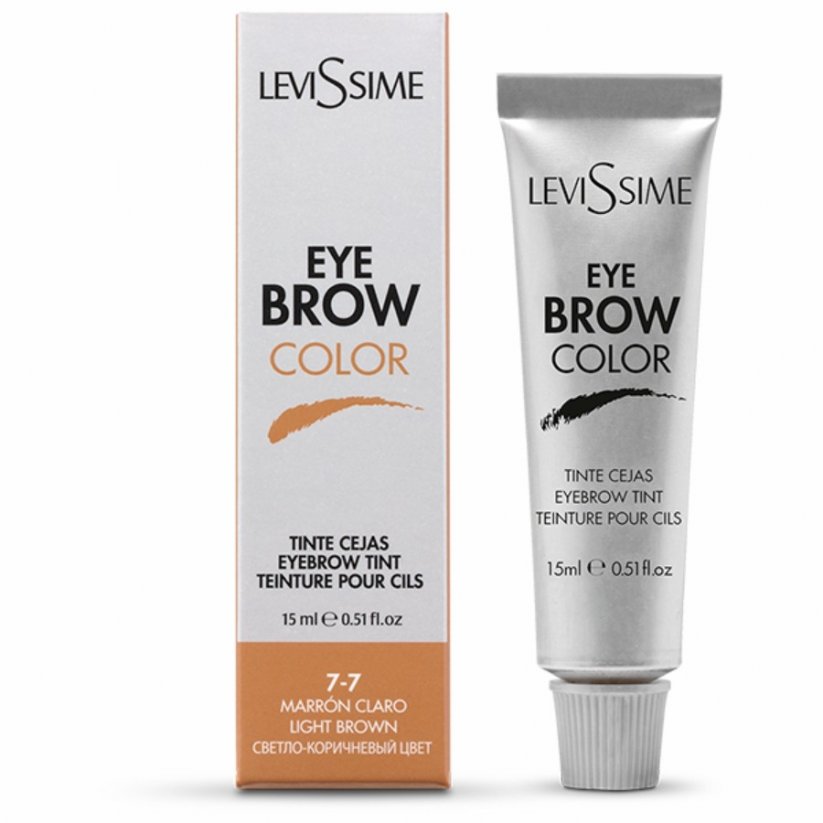 Barva na obočí Eye Brow Color LeviSsime, 15ml - Odstín: Light Brown - Světle Hnědá 7-7