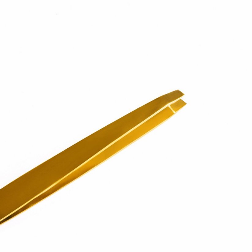 Profesionální zlatá pinzeta na úpravu obočí Noble Lashes