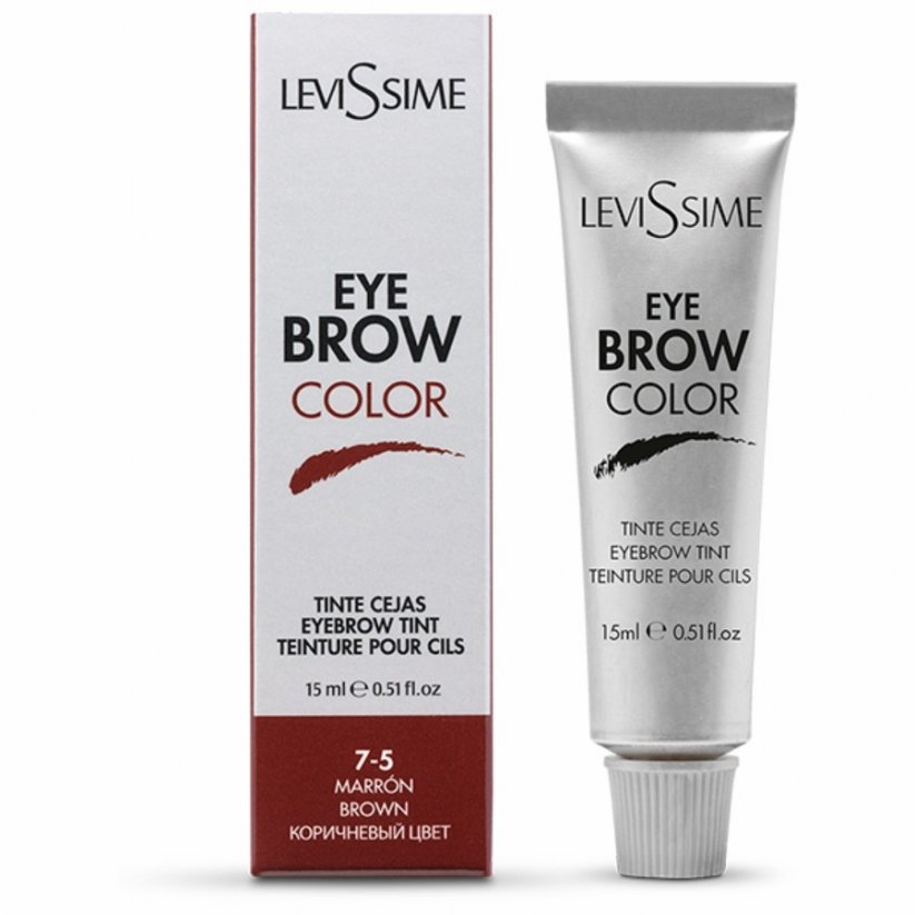 Barva na obočí Eye Brow Color LeviSsime, 15ml - Odstín: Brown - Hnědá 7-5
