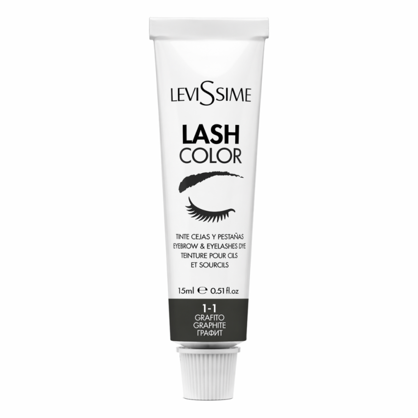 Barva na obočí a řasy LASH COLOR LeviSsime, 15ml - Odstín: Grafitová 1-1