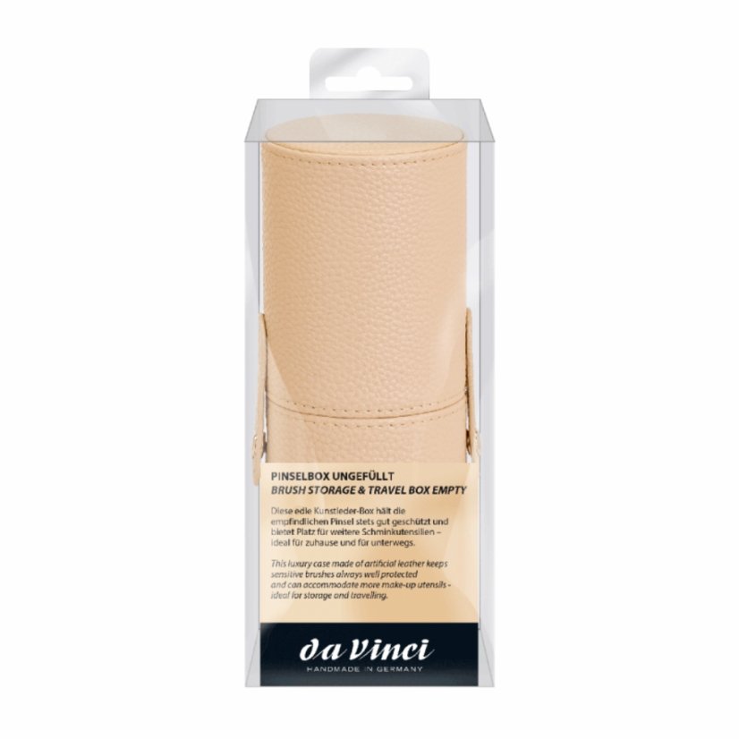 Prázdné pouzdro na štětce TRAVEL BOX daVinci - cream