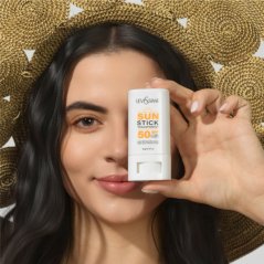 Transparentní SPF tyčinka na obličej pro ochranu proti slunci Levissime SUN STICK TRANSPARENT SPF50, 20 g