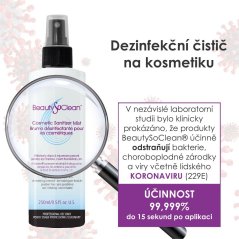 Dezinfekční čistič na kosmetiku BeautySoClean 250 ml