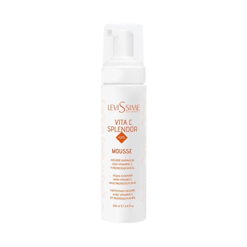 Čistící pěna Levissime s vitaminem C a proteoglykany, +GPS Vita C Splendor, 200 ml