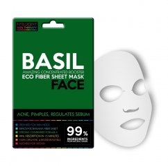 Textilní pleťová maska pro problematickou pleť / basil