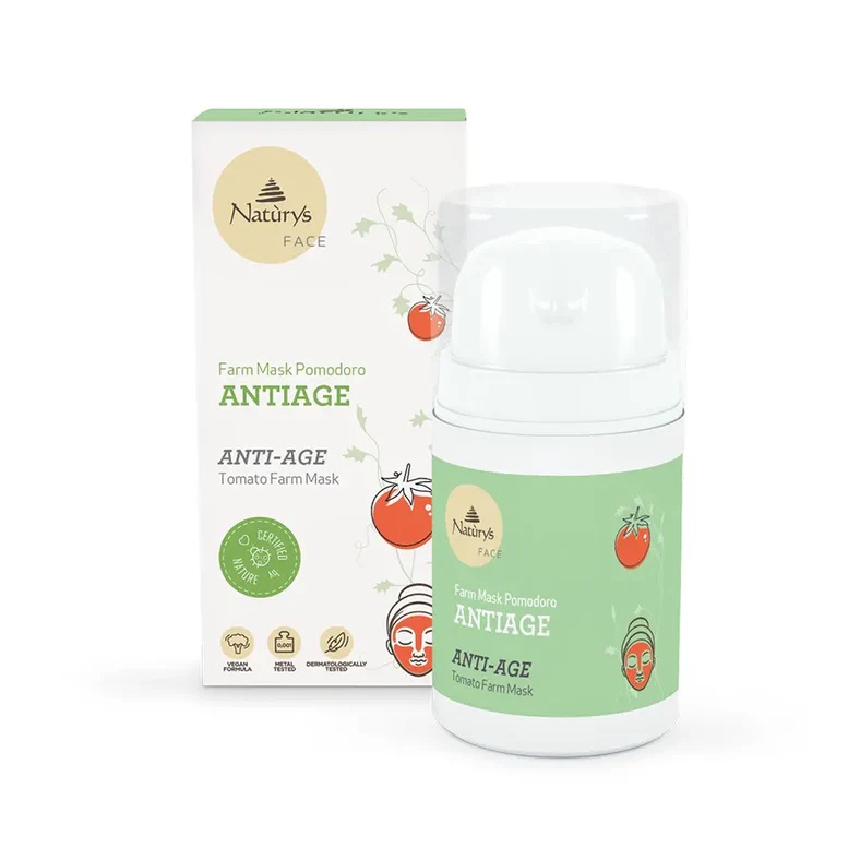Přírodní Anti-age pleťová maska Naturys FARM MASK TOMATO, 50 ml