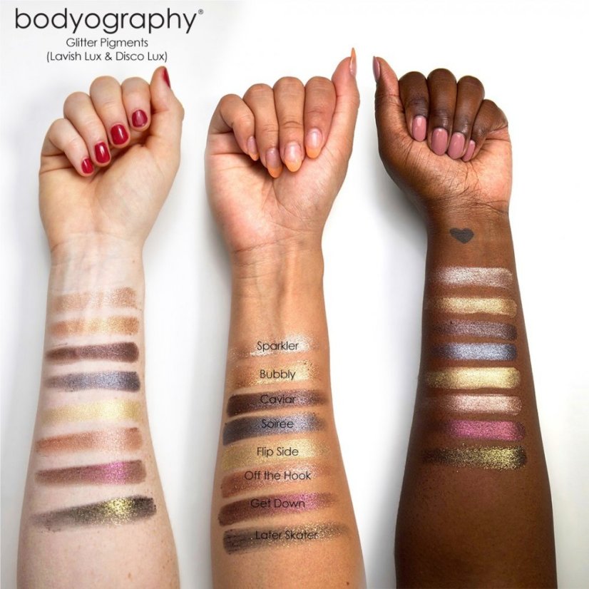 Třpytivé pigmenty GLITTER PIGMENTS od Bodyography